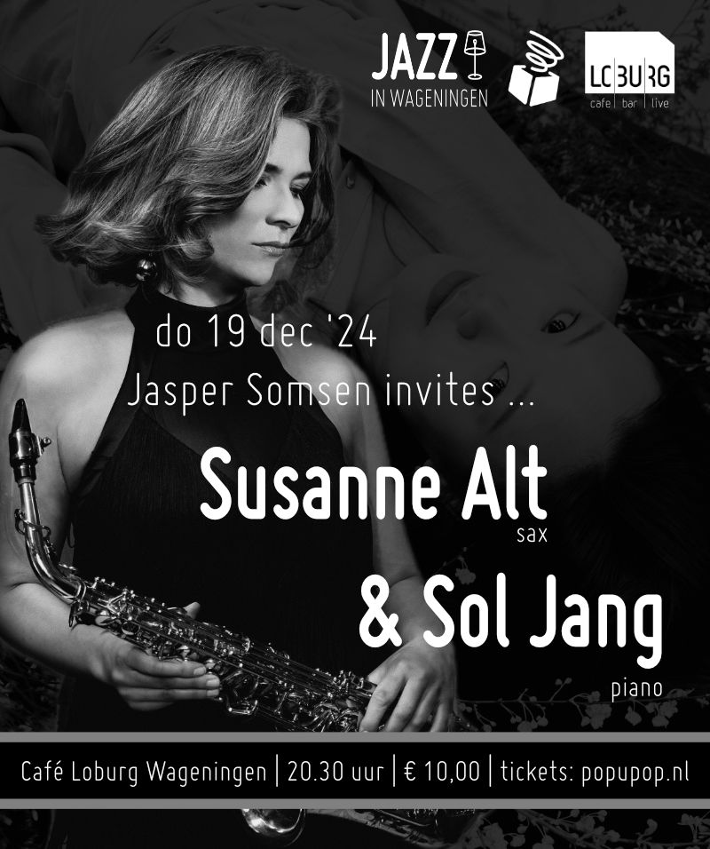 19 dec Jasper Somsen invites Suzanne Alt - Jazz in Wageningen 2023 NL